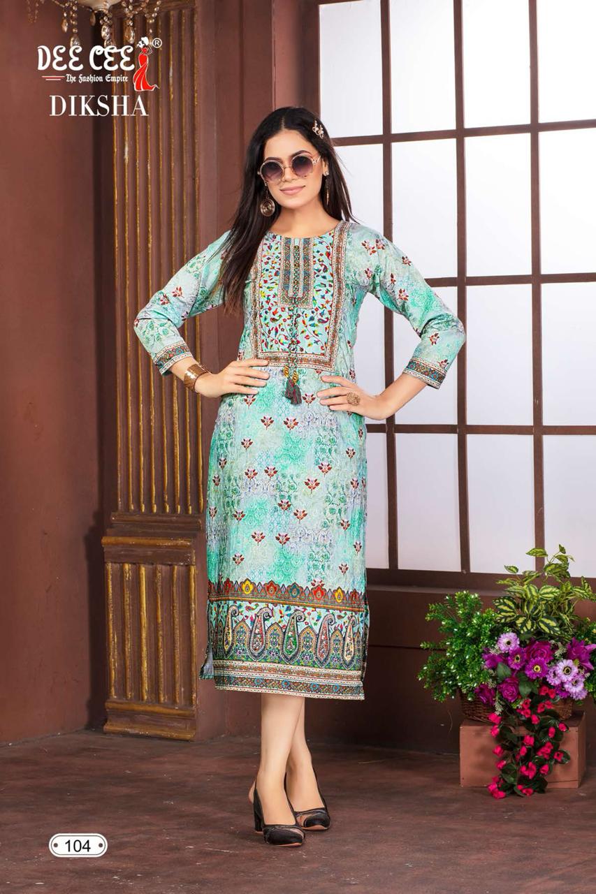 Diksha By Deecee A Line Printed Kurtis Wholesale Clothing Suppliers In India